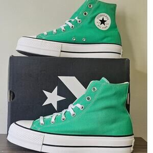 Converse Women's CTAS Lift Hi Tops Size 9.5 Apex Green A09393F NWT